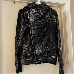 Young, Fabulous, & Broke Kayla Brushstroke Moto Jacket